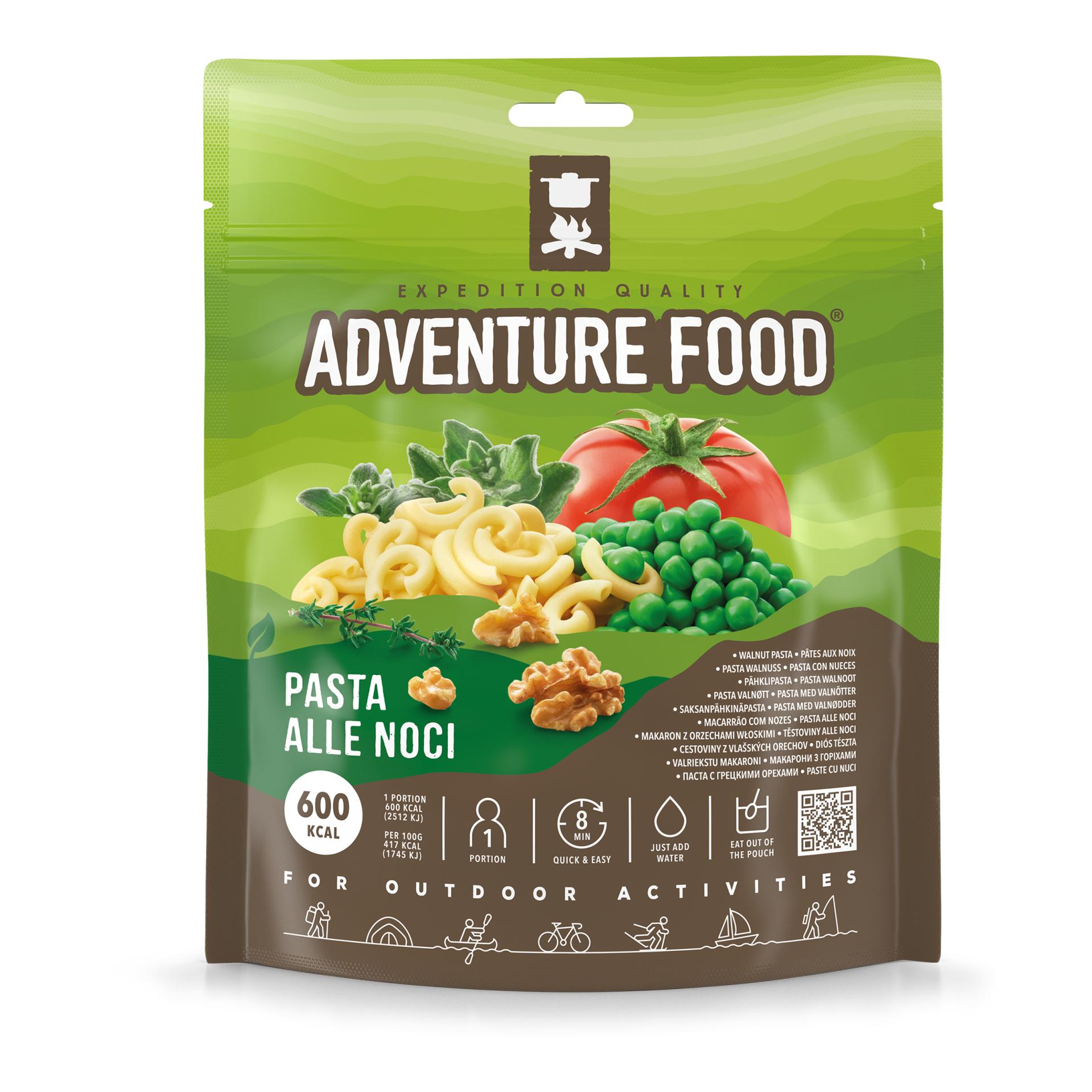 Adventure Food Frystorkad Mat Pasta Alle Noci (valnötter)