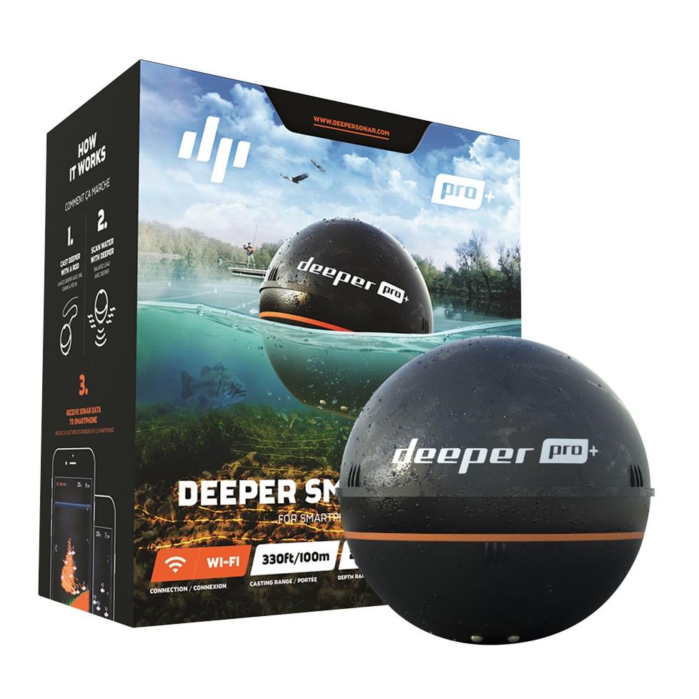 Produktfoto för Deeper Smart Sonar PRO+ 2, 65 x 65 x 65 mm, Li-Ion